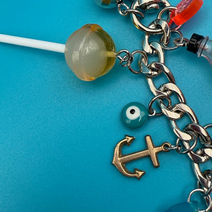 Lollipop   Chain - vintage bag charm chains silver nostalgia vintage y2k vintage keychain vintage charms for bag nostalgia vintage keychains y2k collectible - Bag Crap