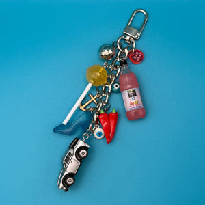 Lollipop   Chain - vintage bag charm chains silver nostalgia vintage y2k vintage keychain vintage charms for bag nostalgia vintage keychains y2k collectible - Bag Crap