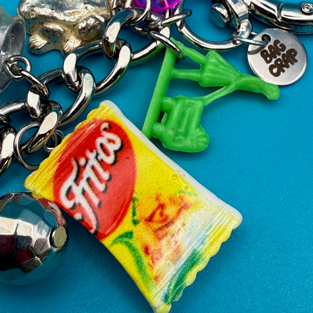 Vintage Fritos Trinket Bag Charm Chain