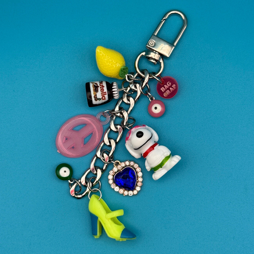 Vintage Snoopy Trinket Bag Charm Chain