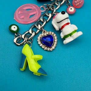 Snoopy Trinket   Chain - vintage bag charm chains silver nostalgia vintage y2k vintage keychain vintage charms for bag nostalgia vintage keychains y2k collectible - Bag Crap