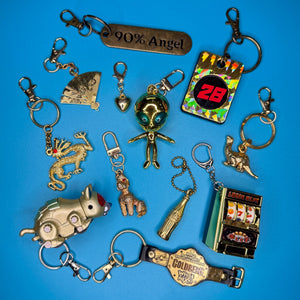 1970s-  s &   s: Gold Collection -  vintage keychain vintage charms for bag nostalgia vintage keychains y2k collectible - Bag Crap