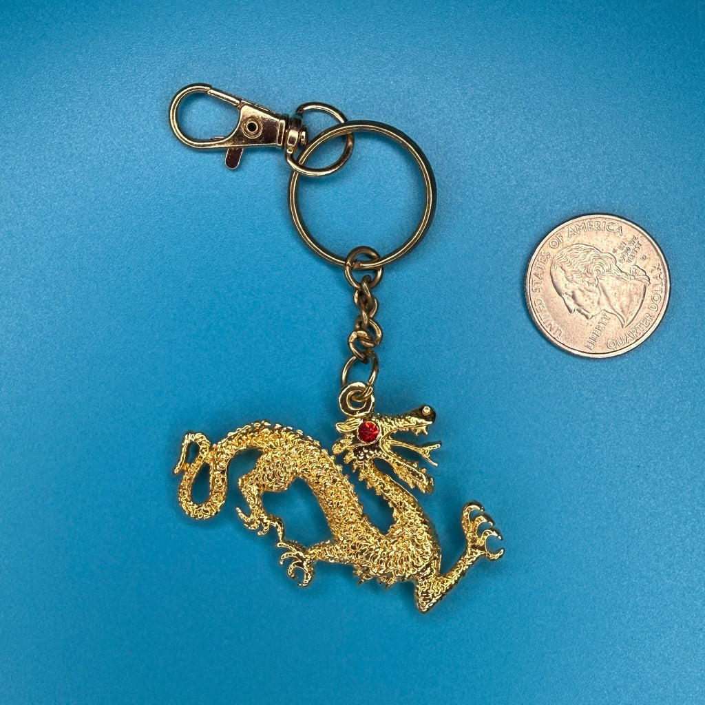 1970s-Y2K Vintage Keychains & Vintage Bag Charms: Gold Collection