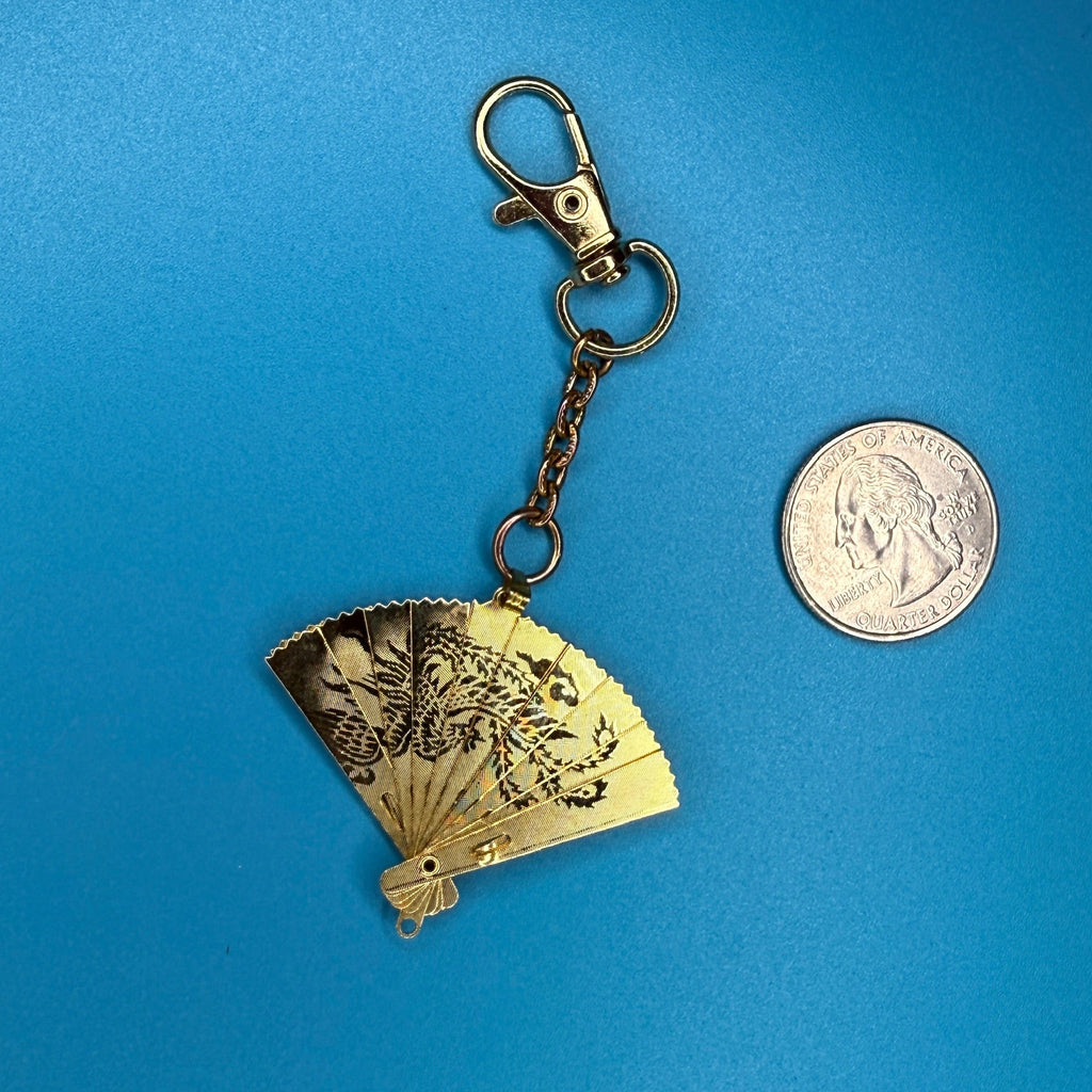 1970s-Y2K Vintage Keychains & Vintage Bag Charms: Gold Collection