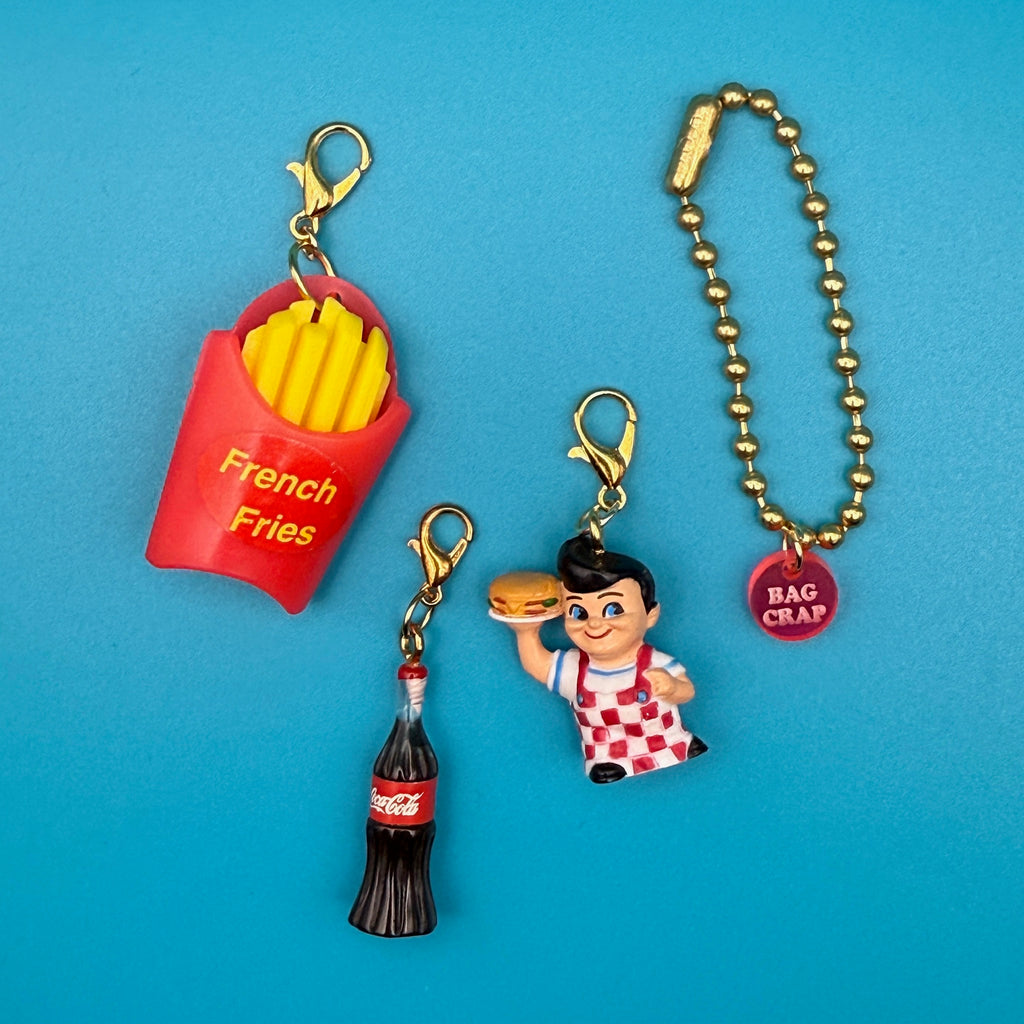 Vintage Big Boy & Coke Brass Charm Chain