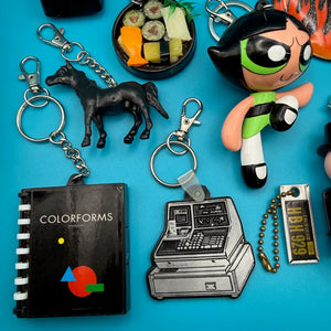 1960s-  s &   s: Black Collection -  vintage keychain vintage charms for bag nostalgia vintage keychains y2k collectible - Bag Crap