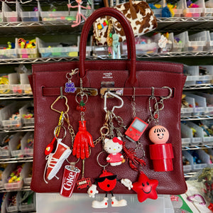 1980s-  s &   s: Red Collection - hello kitty sanrio japan kawaii rare vintage keychain vintage charms for bag nostalgia vintage keychains y2k collectible - Bag Crap