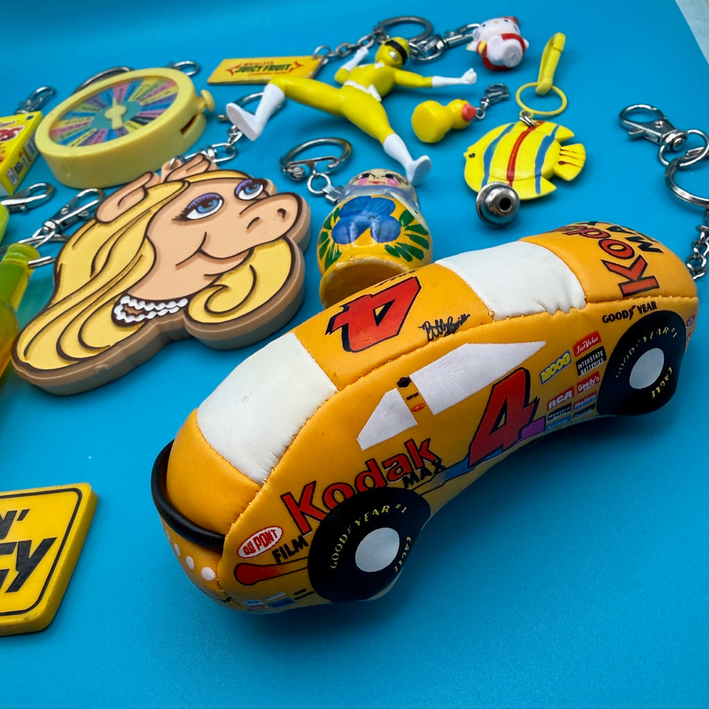 1970s-Y2K Vintage Keychains & Vintage Bag Charms: Yellow Collection