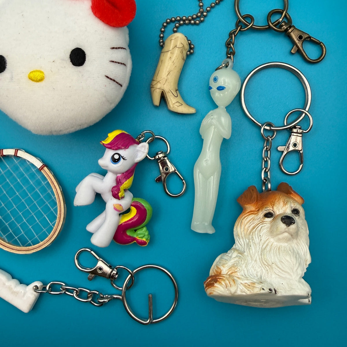 1960s-  s &   s: White Collection - snoopy rar peanuts vintage keychain vintage charms for bag nostalgia vintage keychains y2k collectible - Bag Crap