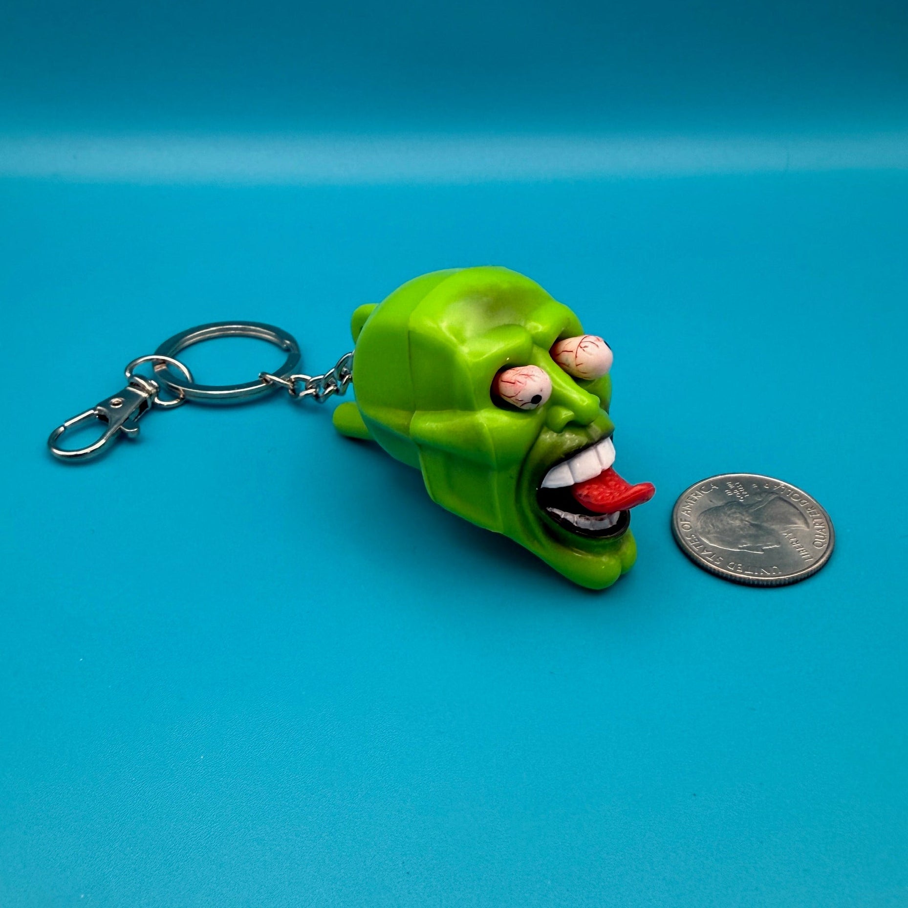 1960s-  s &   s: Green Collection -  vintage keychain vintage charms for bag nostalgia vintage keychains y2k collectible - Bag Crap