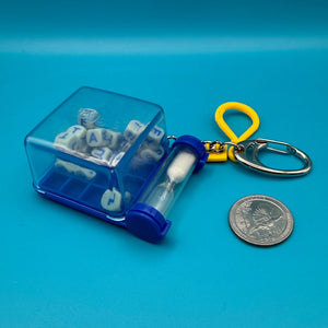 1960s-  s &   s: Blue Collection -  vintage keychain vintage charms for bag nostalgia vintage keychains y2k collectible - Bag Crap
