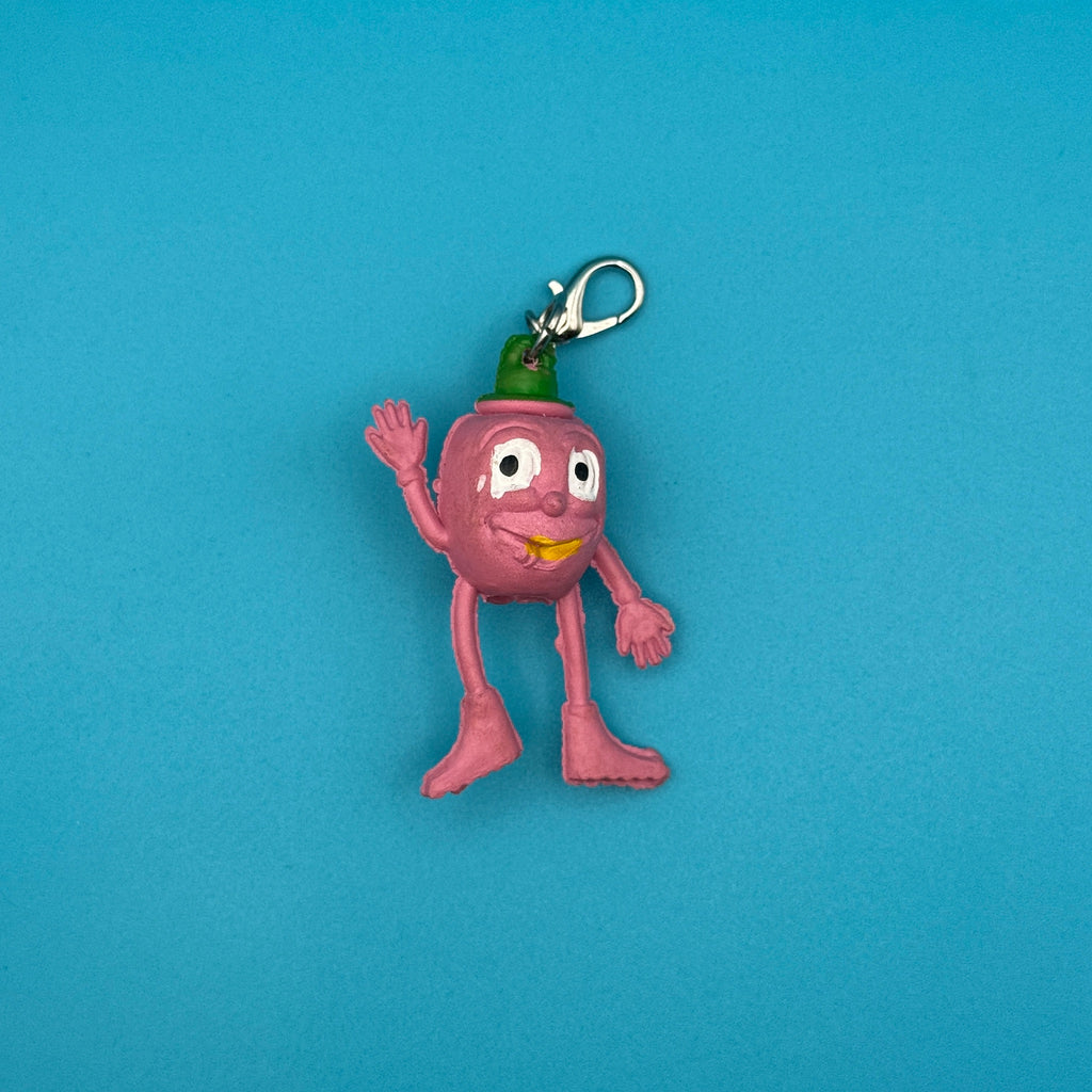 Vintage 80s Munch Bunch Mini Bag Charms: Pink