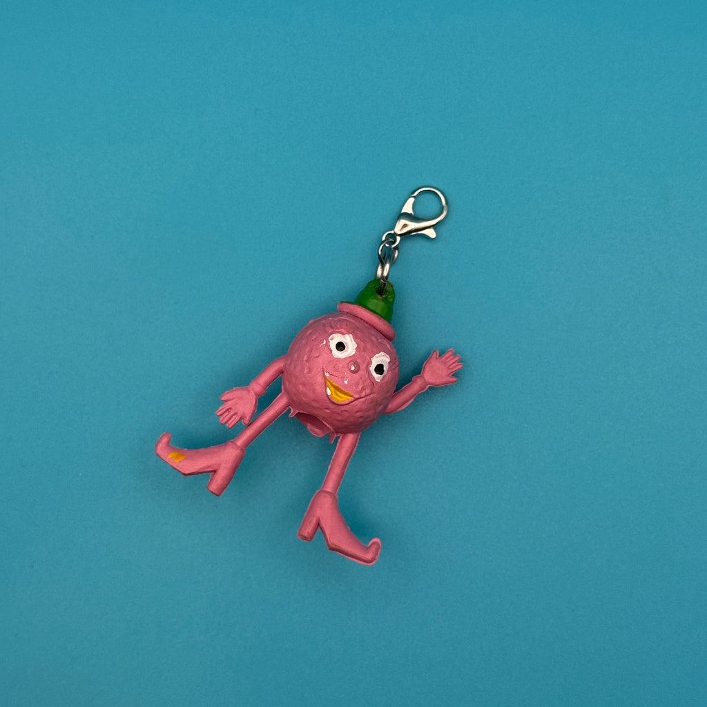 Vintage 80s Munch Bunch Mini Bag Charms: Pink