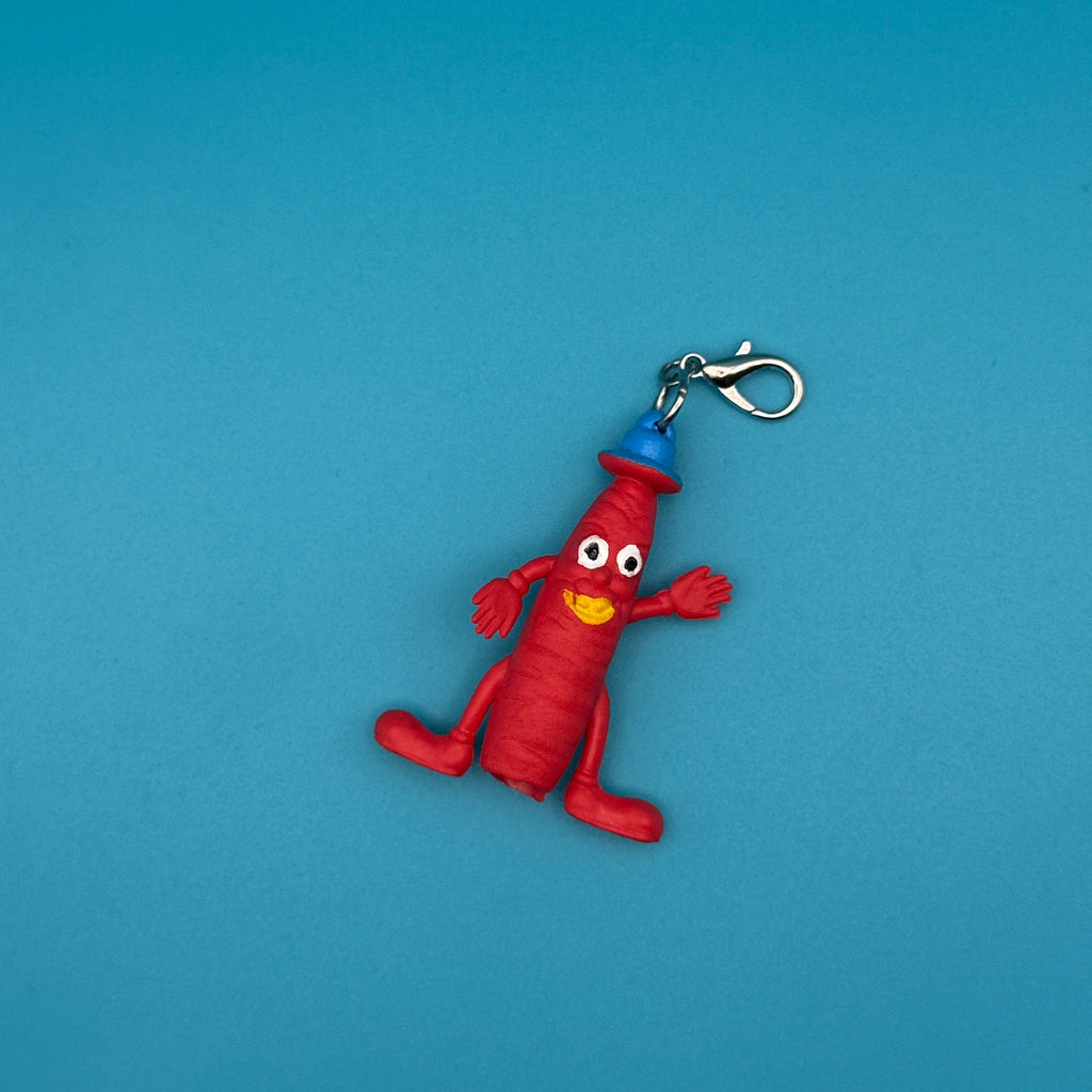 Vintage 80s Munch Bunch Mini Bag Charms: Red