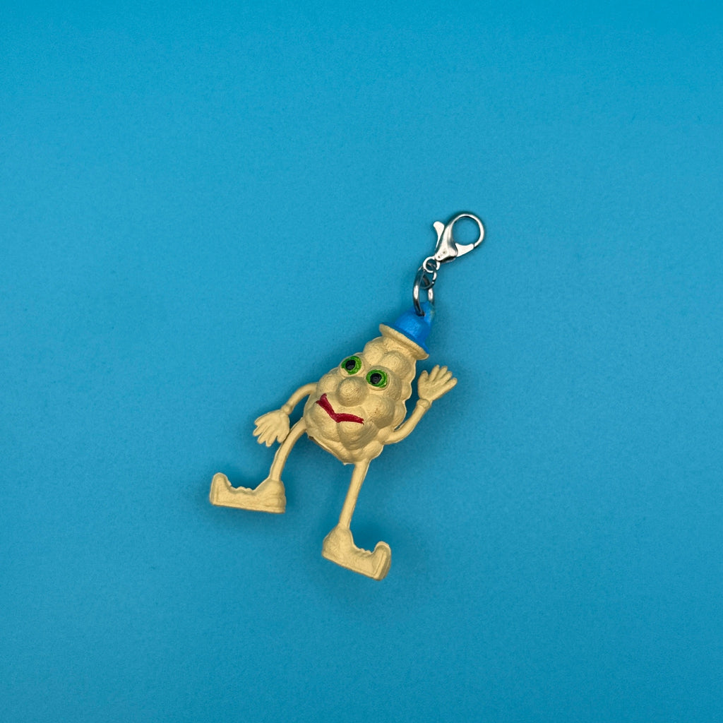 Vintage 80s Munch Bunch Mini Bag Charms: Beige