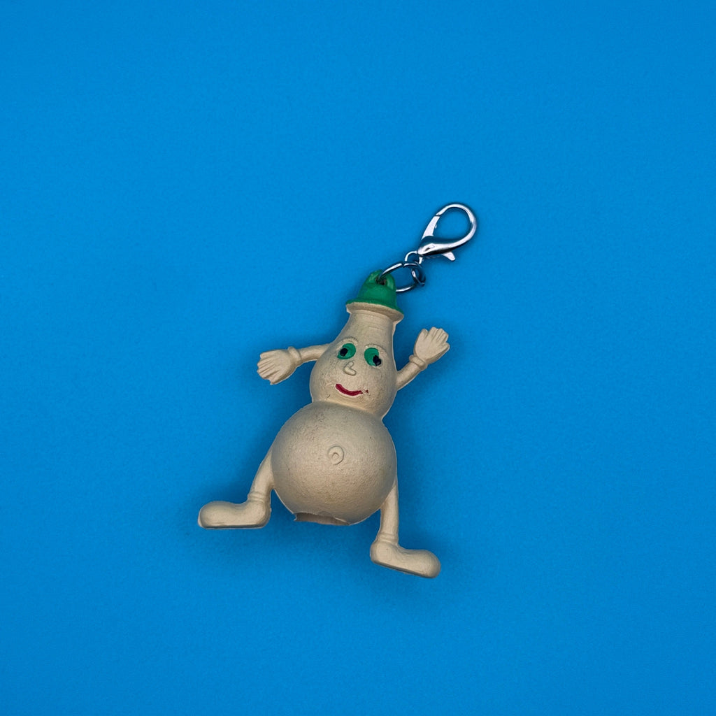 Vintage 80s Munch Bunch Mini Bag Charms: Beige