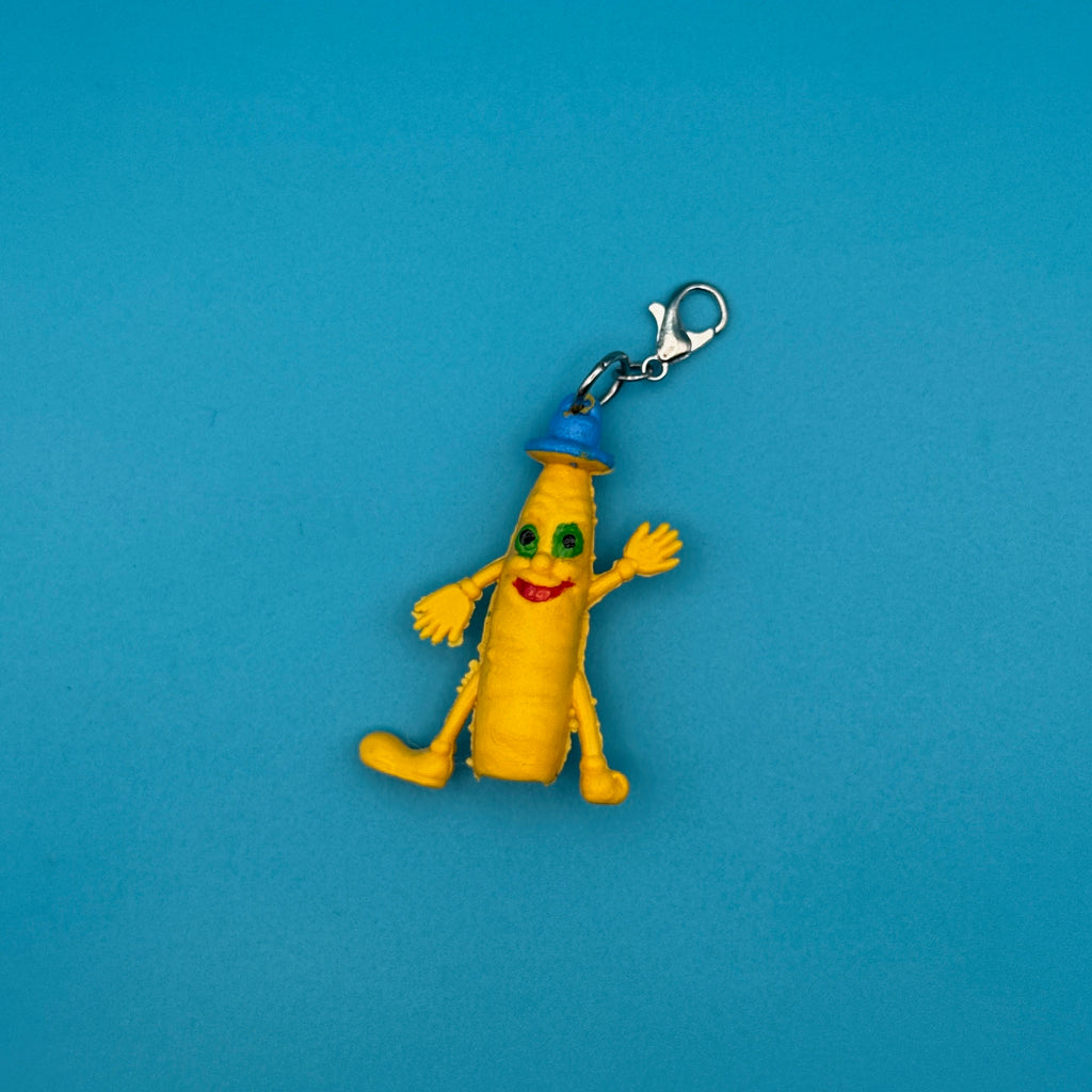 Vintage 80s Munch Bunch Mini Bag Charms: Yellow