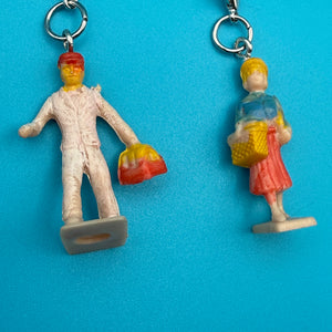 Mini Toy People Trinket s -  vintage keychain vintage charms for bag nostalgia vintage keychains y2k collectible - Bag Crap