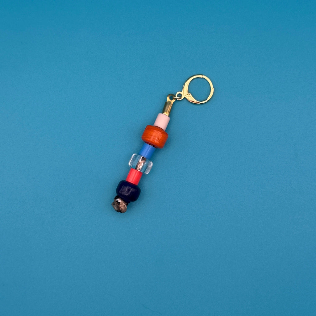 Stacked Colorful Glass Bead Trinket Charms
