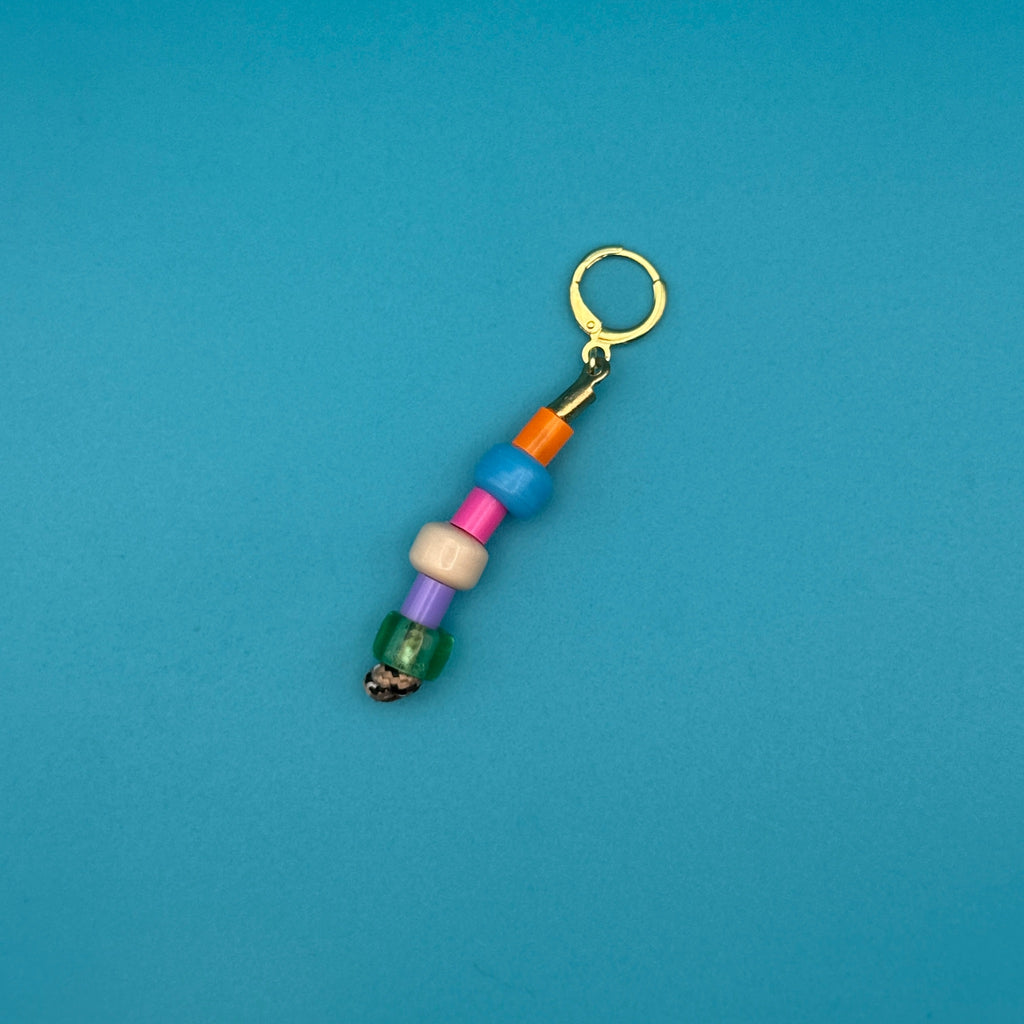 Stacked Colorful Glass Bead Trinket Charms