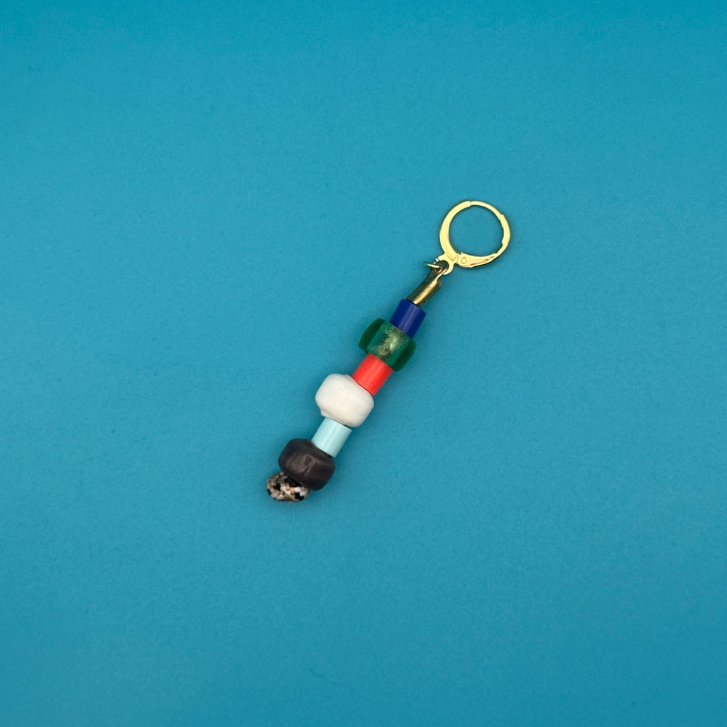 Stacked Colorful Glass Bead Trinket Charms