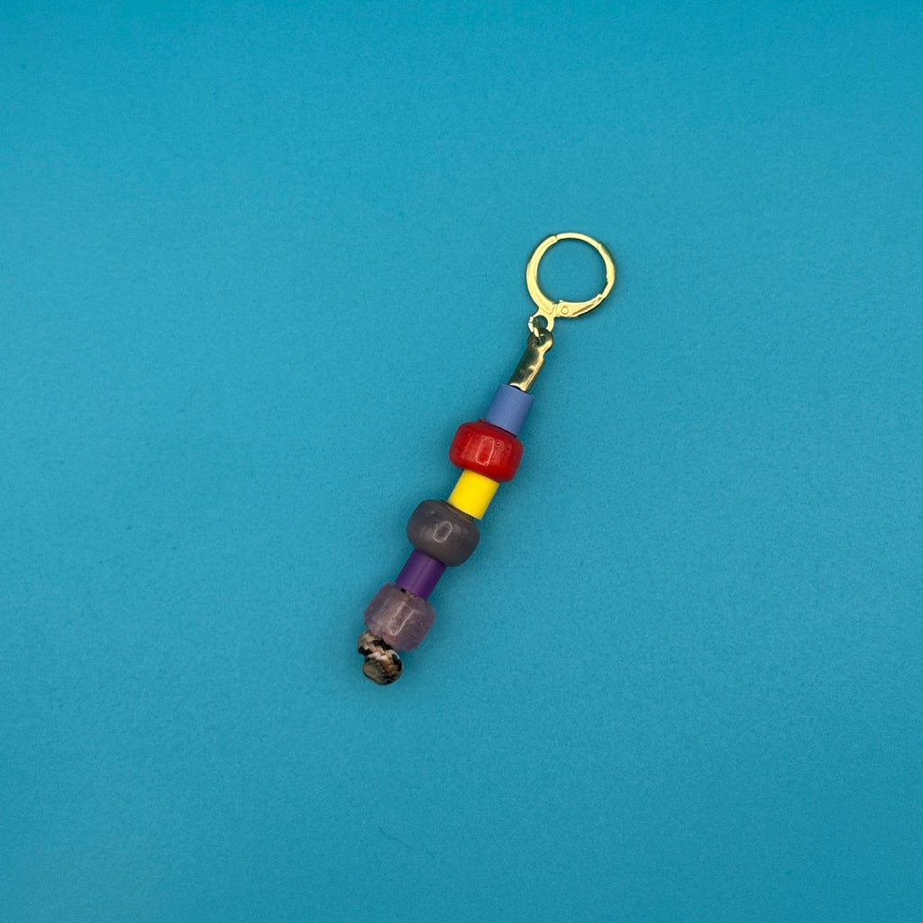 Stacked Colorful Glass Bead Trinket Charms