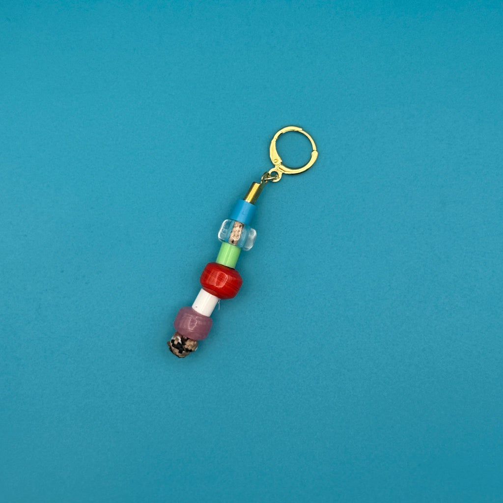 Stacked Colorful Glass Bead Trinket Charms