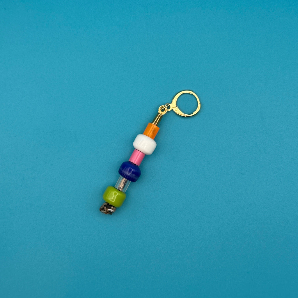 Stacked Colorful Glass Bead Trinket Charms