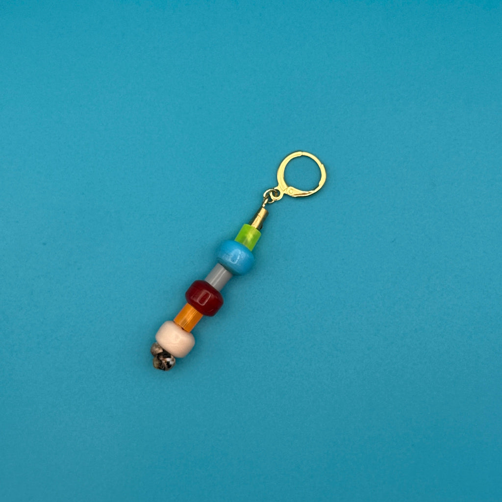 Stacked Colorful Glass Bead Trinket Charms