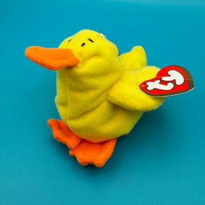 RARE  Teenie Beanie Baby 'Quaks' Duck -  vintage keychain vintage charms for bag nostalgia vintage keychains y2k collectible - Bag Crap