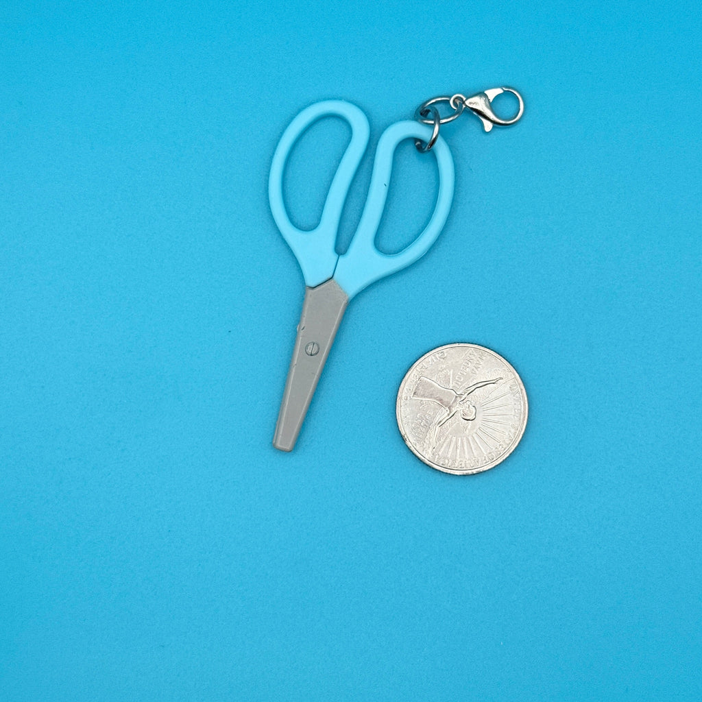 Mini School Supplies Silver Trinket Bag Charms