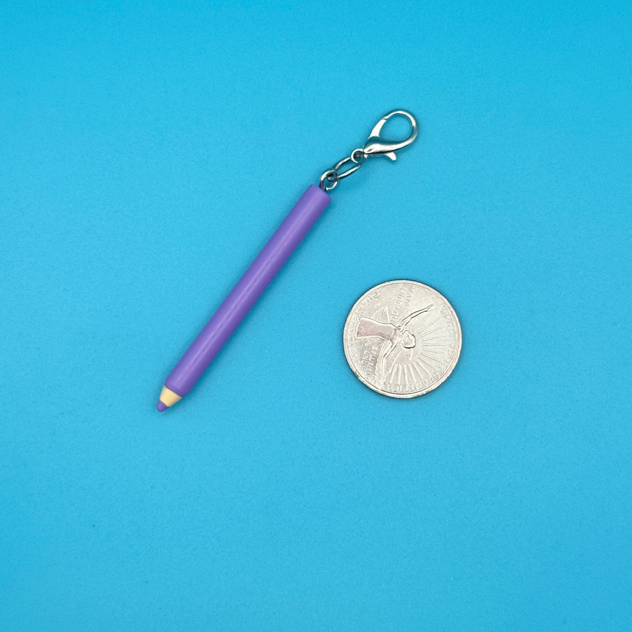 Mini School Supplies Silver Trinket  s -  vintage keychain vintage charms for bag nostalgia vintage keychains y2k collectible - Bag Crap