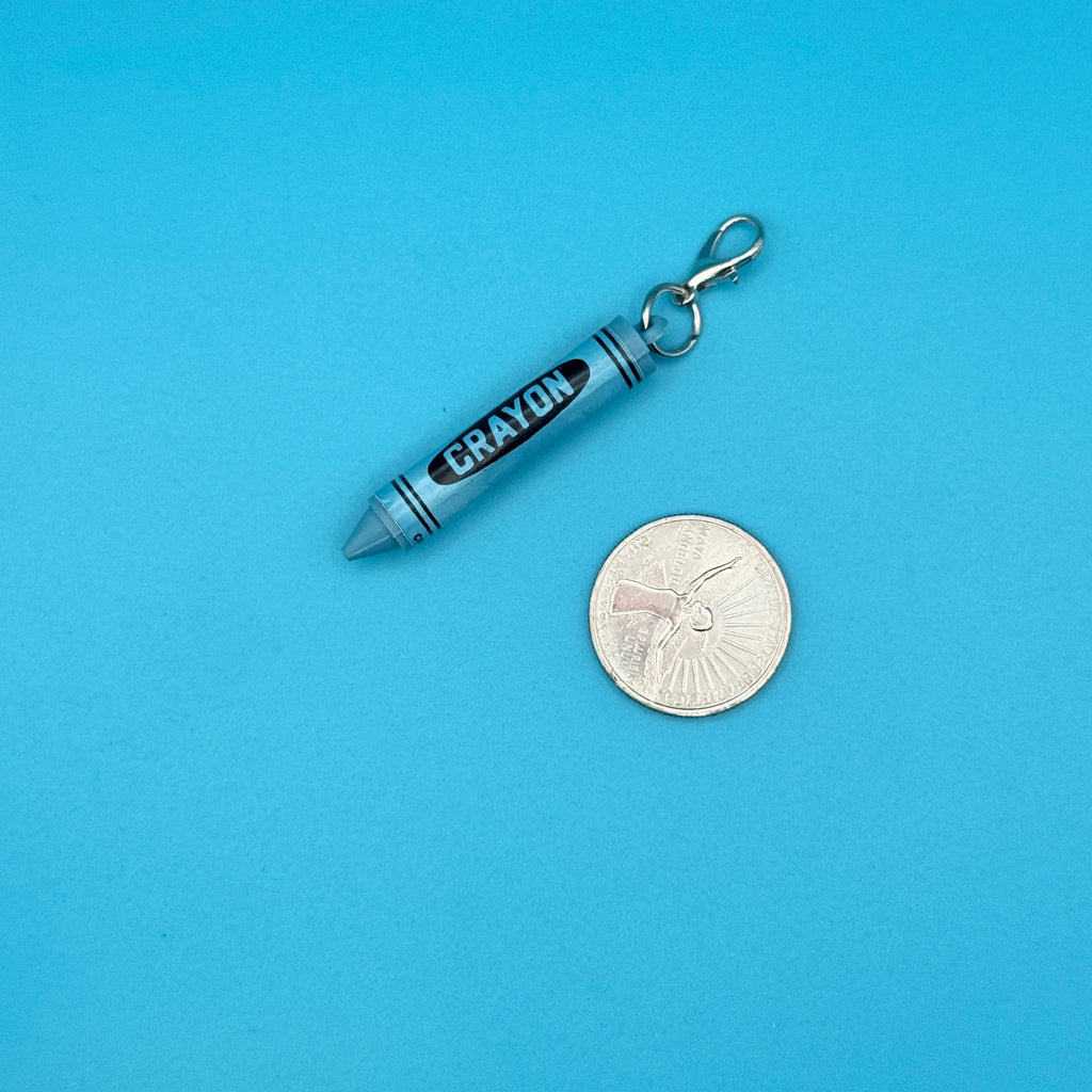 Mini School Supplies Silver Trinket Bag Charms