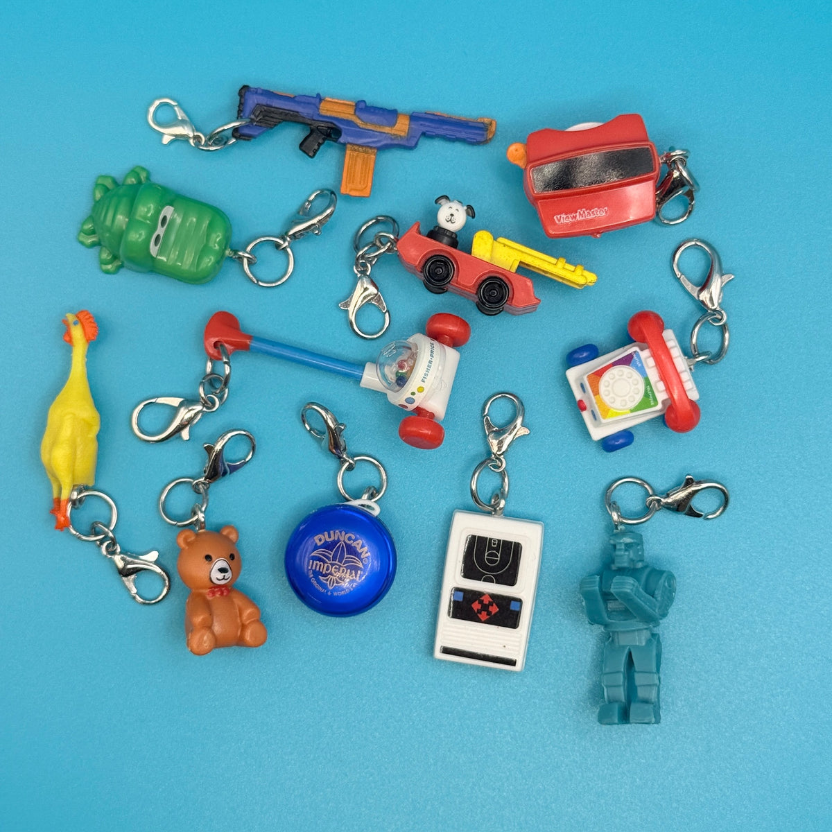 Classic Toy Miniature Trinket s -  vintage keychain vintage charms for bag nostalgia vintage keychains y2k collectible - Bag Crap