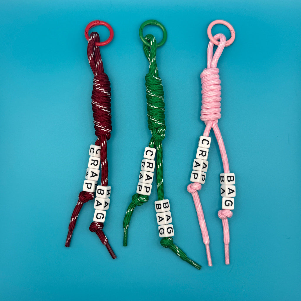 BAG CRAP Beaded Paracord Charms