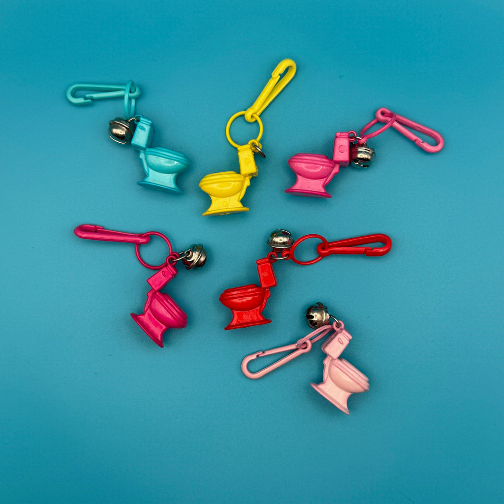 Vintage Colorful Assorted Miniature Toilet Charms