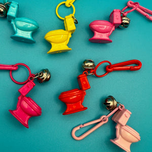 Colorful Assorted Miniature Toilet s -  vintage keychain vintage charms for bag nostalgia vintage keychains y2k collectible - Bag Crap