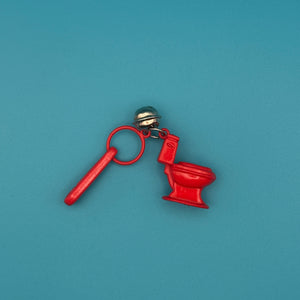 Colorful Assorted Miniature Toilet s -  vintage keychain vintage charms for bag nostalgia vintage keychains y2k collectible - Bag Crap