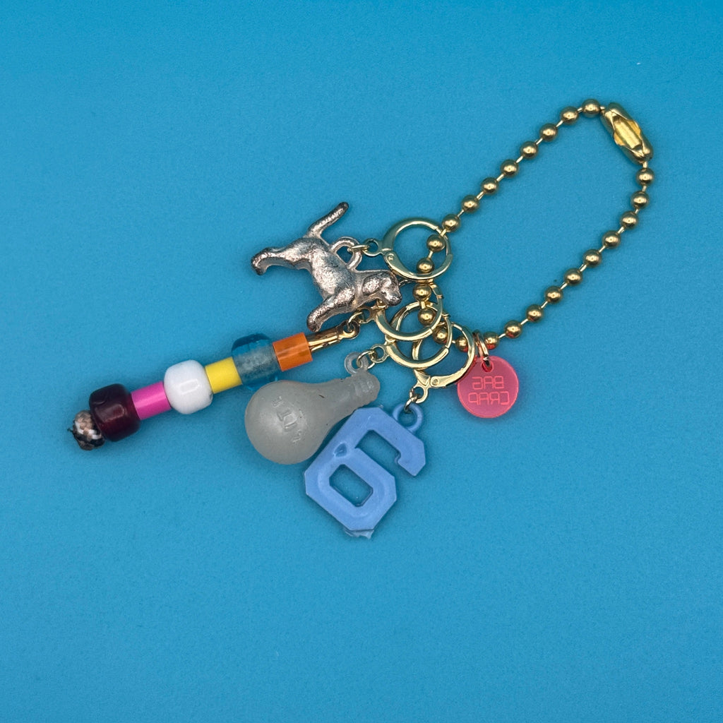 18K Gold Plated Vintage Lucky #6 Ball Chain