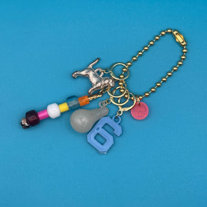 18K Gold Plated  Lucky #6 Ball Chain - vintage bag charm chains silver nostalgia vintage y2k vintage keychain vintage charms for bag nostalgia vintage keychains y2k collectible - Bag Crap