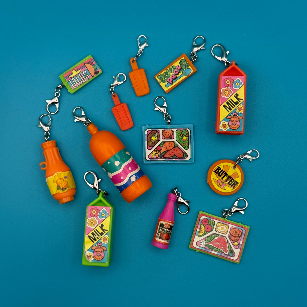 Vintage 1970s Miniature Barbie Toy Food Charms