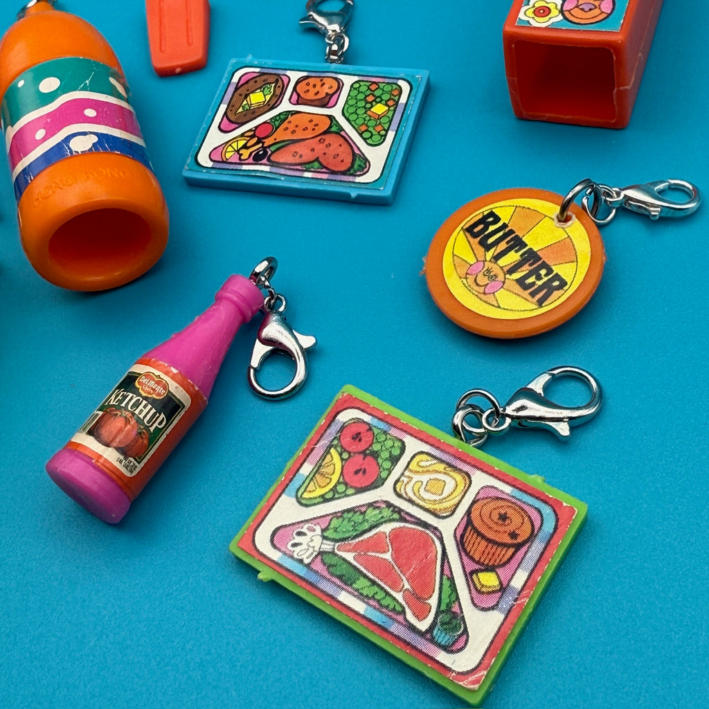 Vintage 1970s Miniature Barbie Toy Food Charms