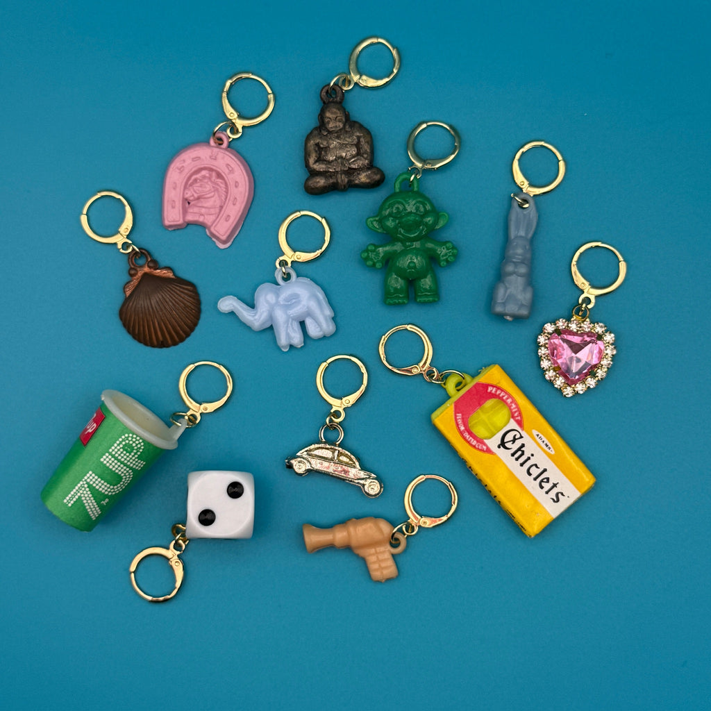 Vintage 18k Gold Plated Miniature Trinket Charms