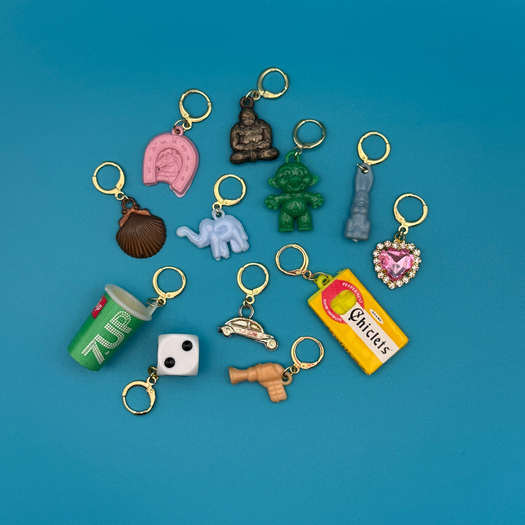 Vintage 18k Gold Plated Miniature Trinket Charms