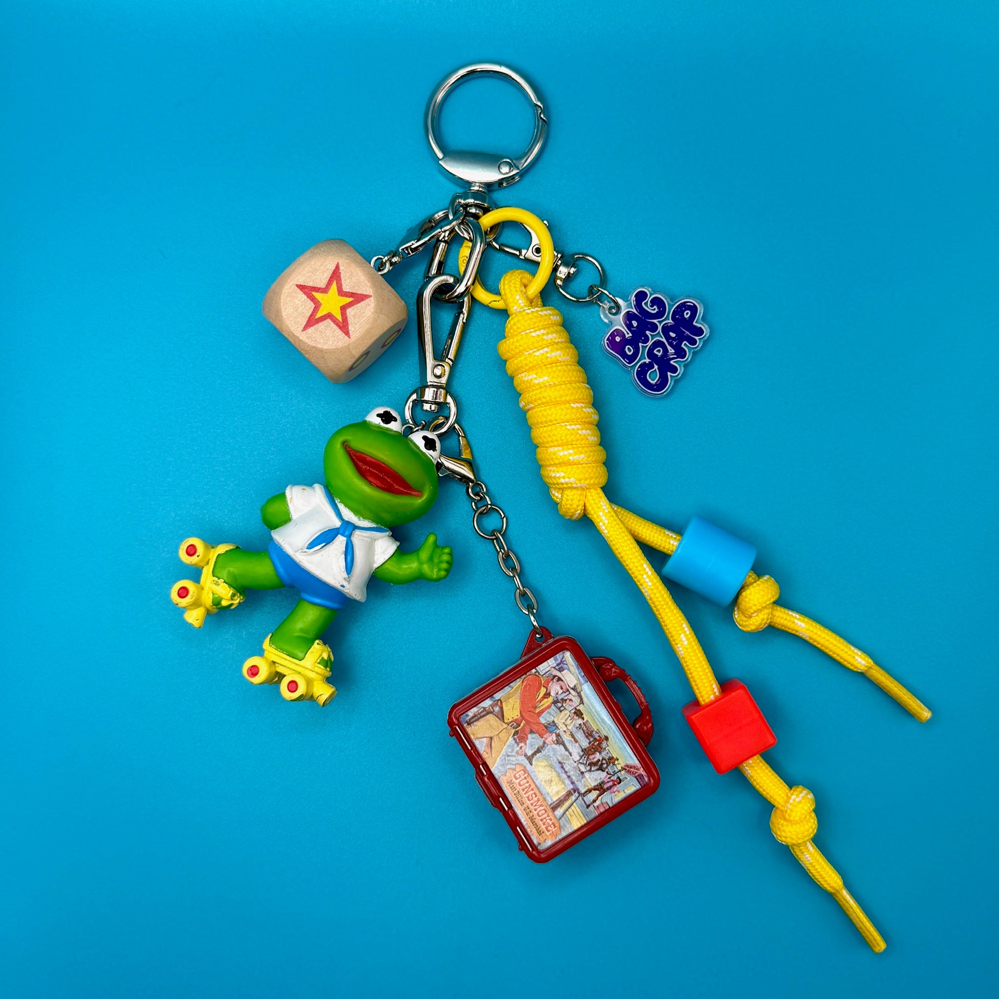 One-of-One  1980s    Pack — Kermit the Frog, Mini Lunchbox -  vintage keychain vintage charms for bag nostalgia vintage keychains y2k collectible - Bag Crap