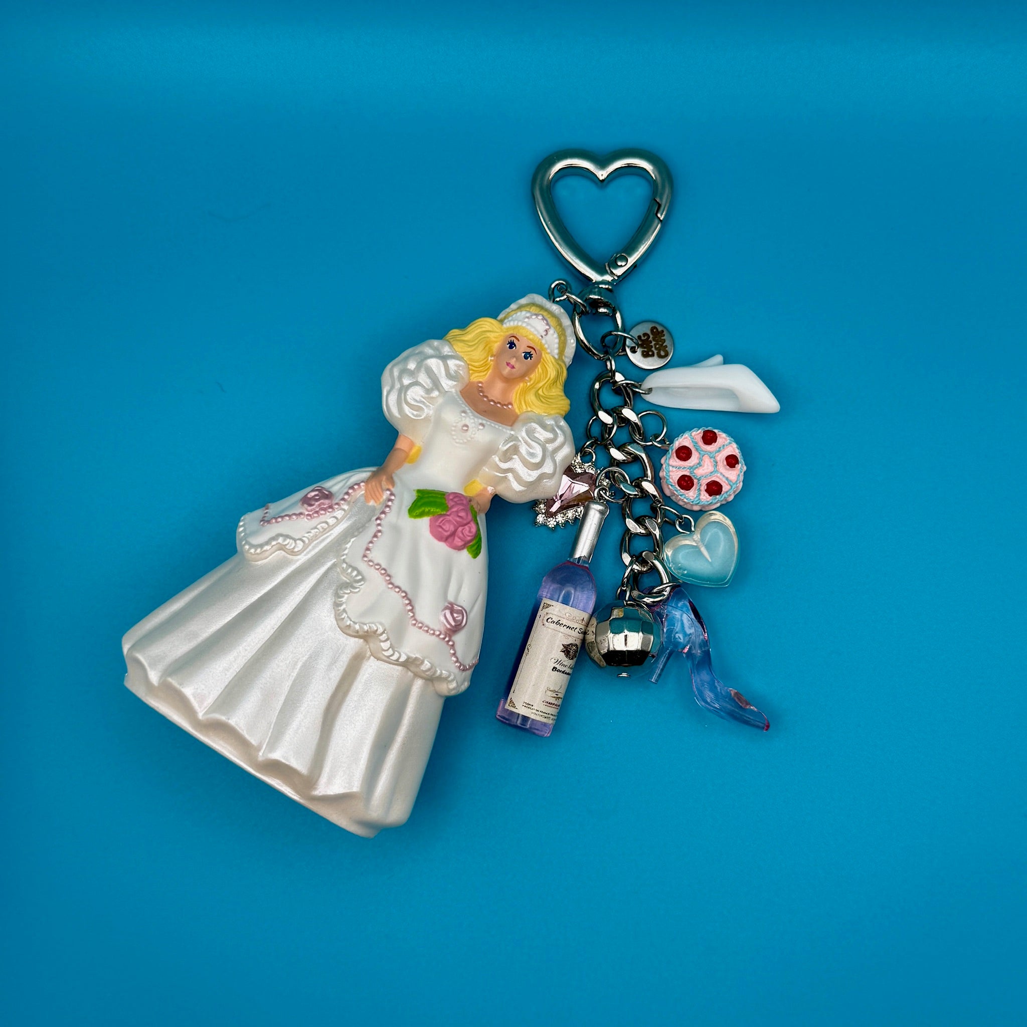 One-of-One 1990s     Pack — Bride Barbie Happy Meal - barbie doll toy pink rare vintage keychain vintage charms for bag nostalgia vintage keychains y2k collectible - Bag Crap