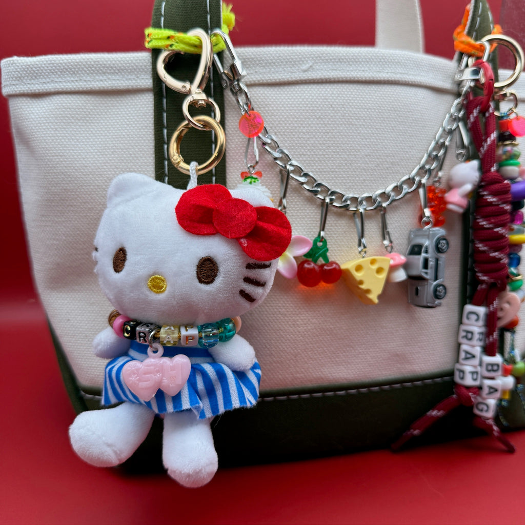 Pink Hello Kitty Silver Charm Chain
