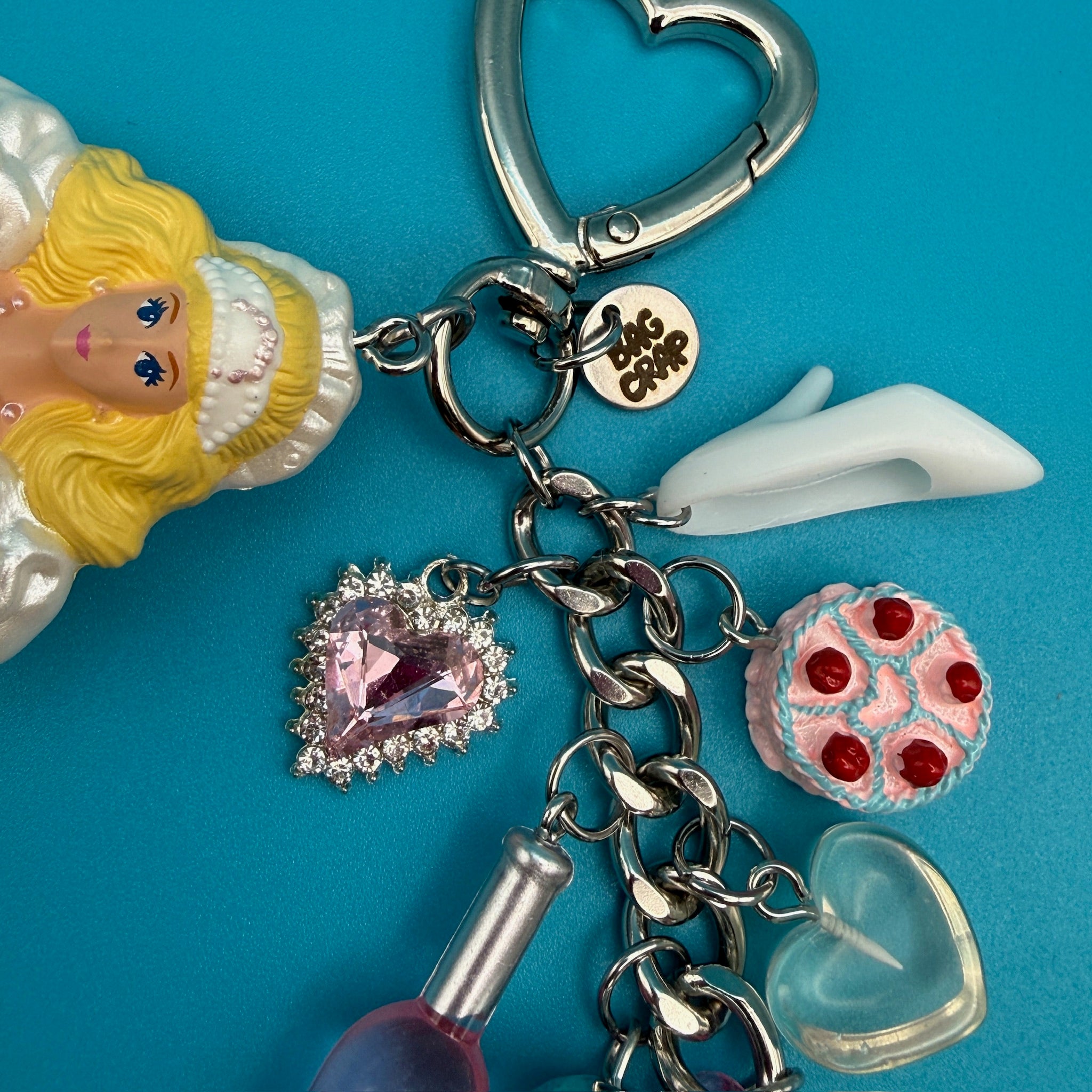 One-of-One 1990s     Pack — Bride Barbie Happy Meal - barbie doll toy pink rare vintage keychain vintage charms for bag nostalgia vintage keychains y2k collectible - Bag Crap
