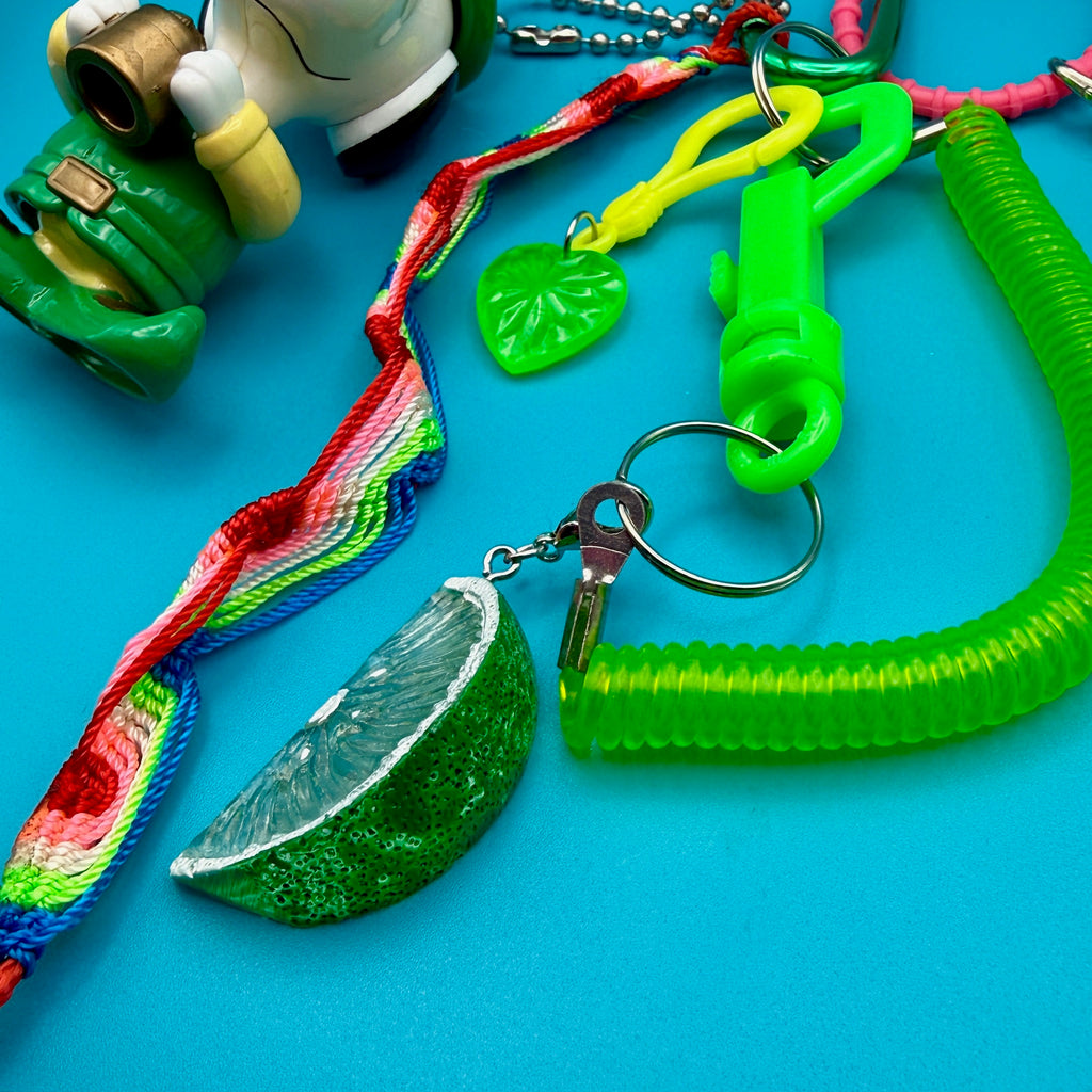 One-of-One Vintage Y2K Keychain Bag Charm Pack — Leprechaun Snoopy, Daria