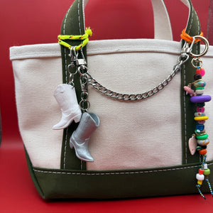 Mini Doll Cowboy Boot  s -  vintage keychain vintage charms for bag nostalgia vintage keychains y2k collectible - Bag Crap